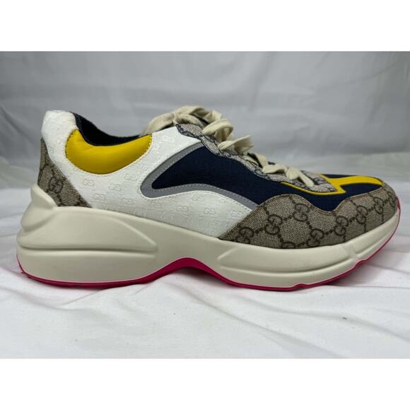 Men\'s Size 12.5 Gucci Rython Patch Work GG Web SPB-JB 366630 main image 5